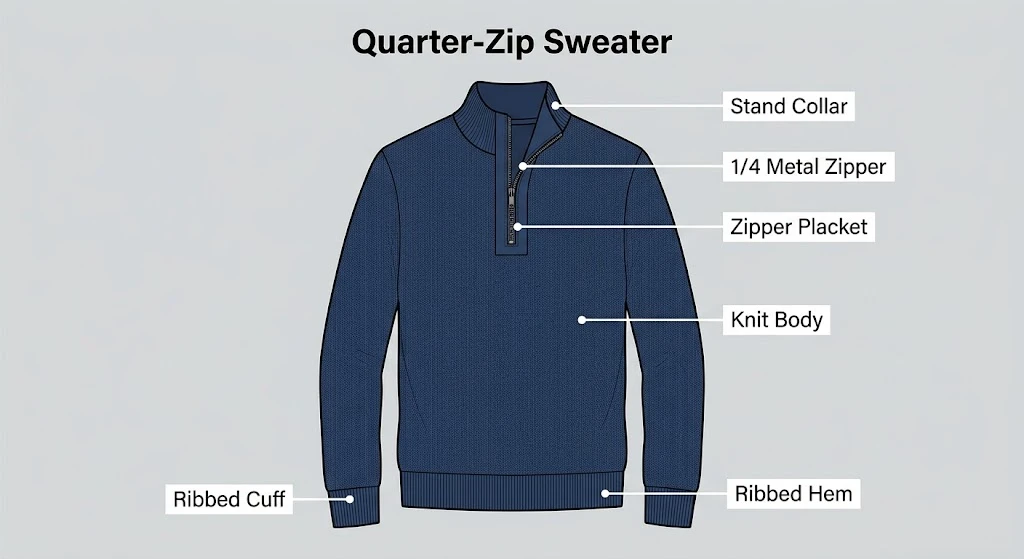 quarter-zip-sweater-construction-details quarter-zip-sweater-construction-details
