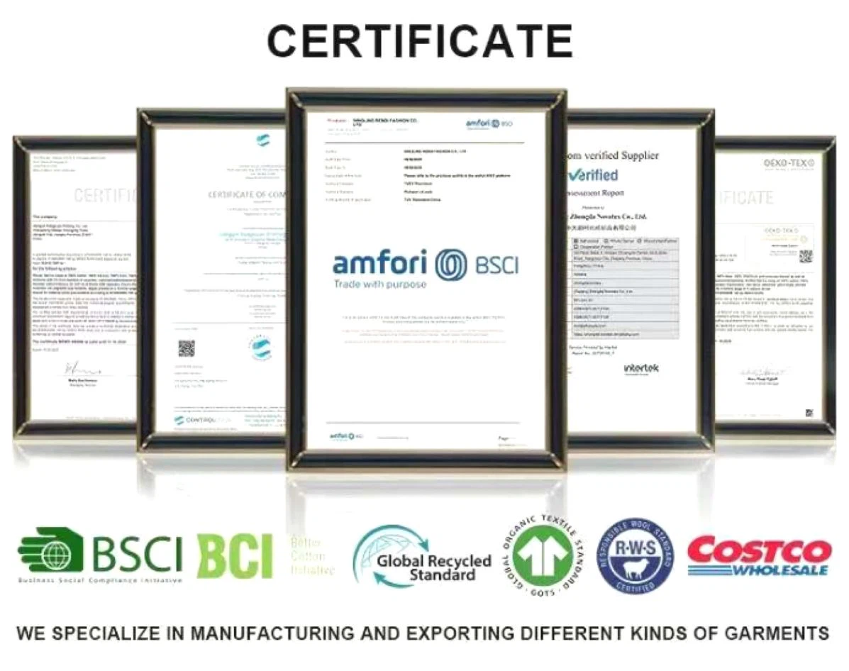 Mens Sweater with Pocket CERTIFICATE