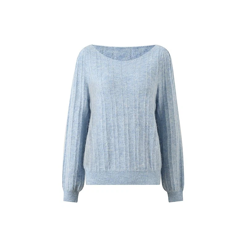 Women's Blue Knit Sweater